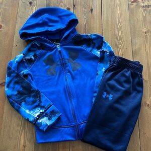 Boys Under Armour sweatsuit set, size 5